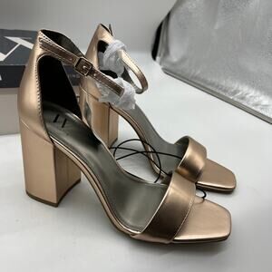 Worthington Womens Becklyn Heeled Sandals Rose Gold Size 11M